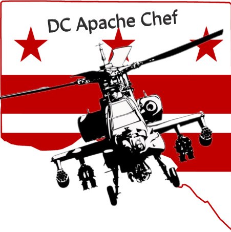 DC Apache Chef logo: an Apache helicopter over the DC flag