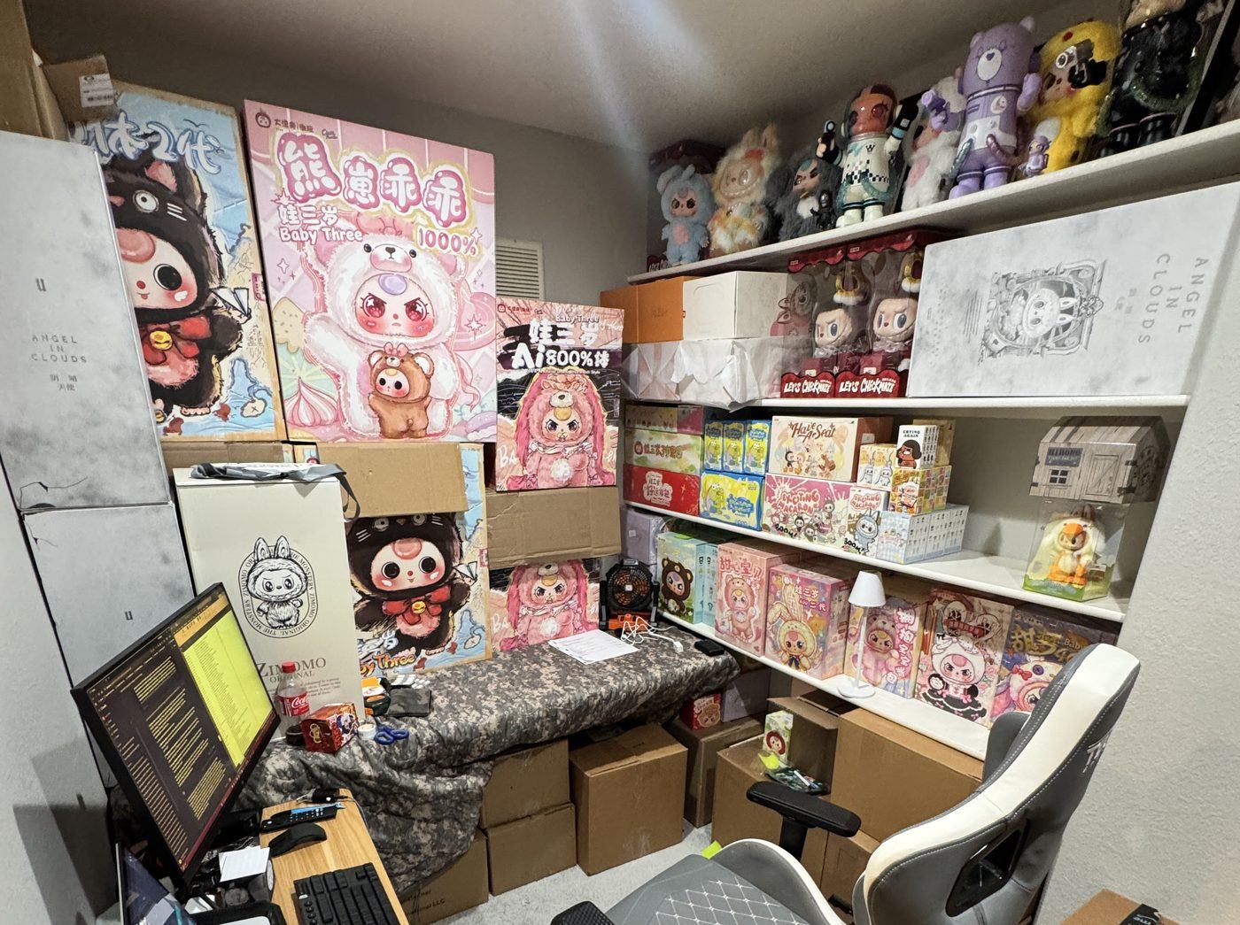 The inventory room, photographed wide